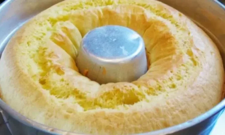 Bolo de pão de queijo Foto Reprodução da internet