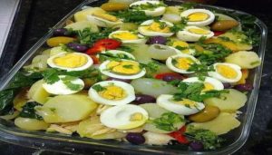 Salada de bacalhau fácil de fazer