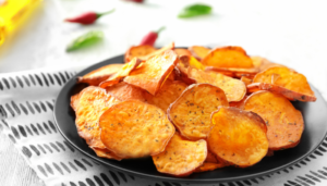 Chips fit de batata doce super saldável