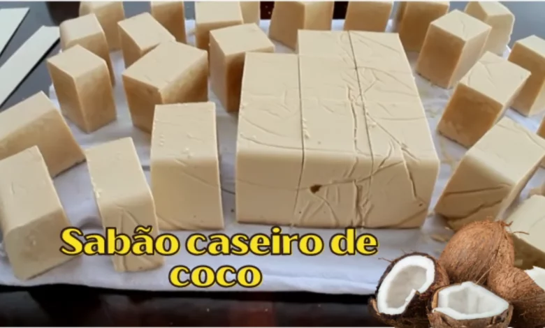 sabão caseiro de coco