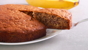 Bolo de banana fit de liquidificador