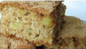 Receita de bolo de maçã com canela