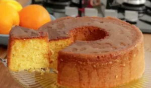 Bolo de iogurte e laranja