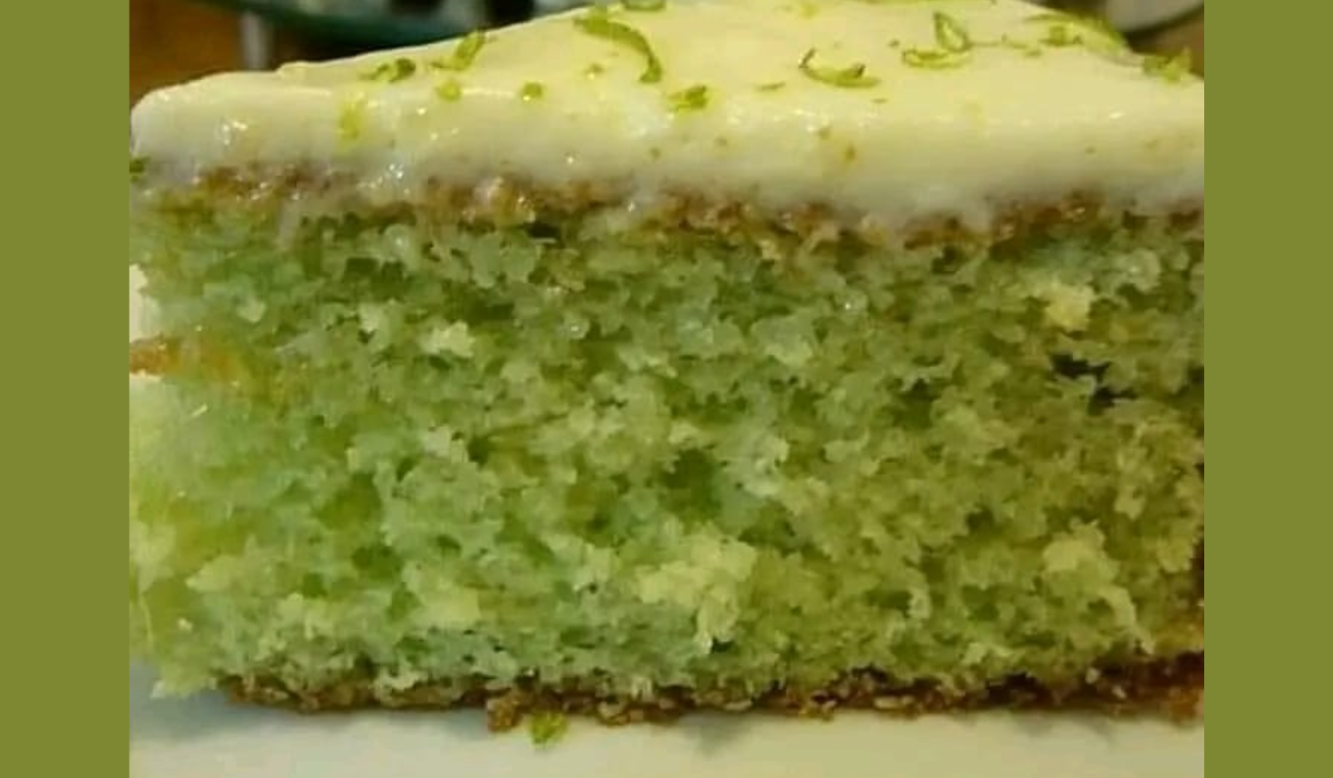 bolo verde de limão fit