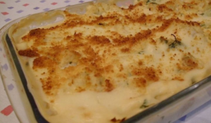 Couve-flor gratinada