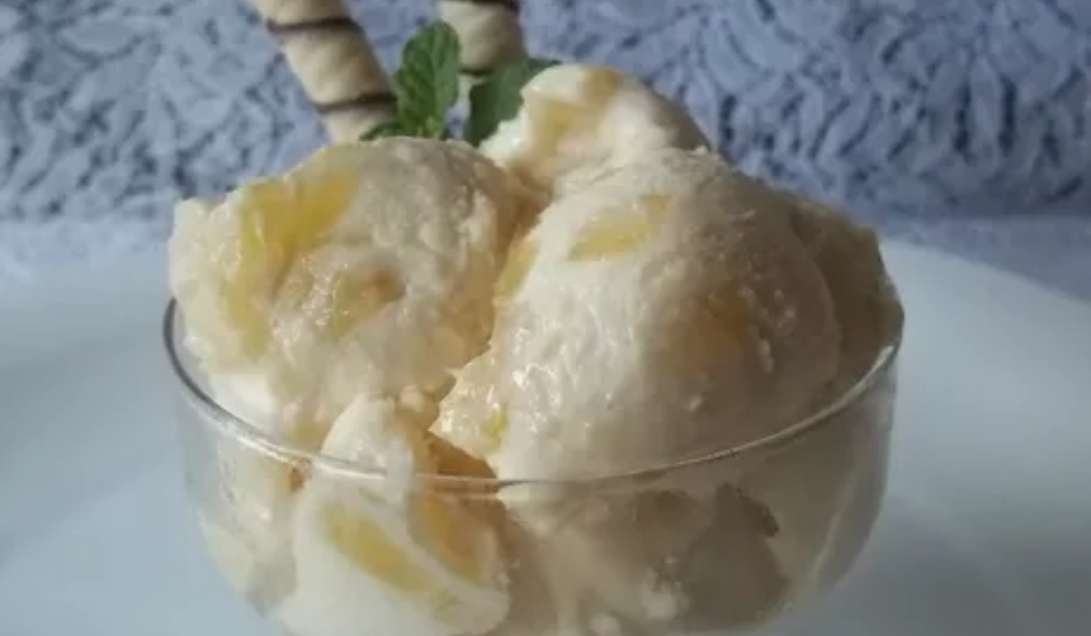 sorvete de abacaxi