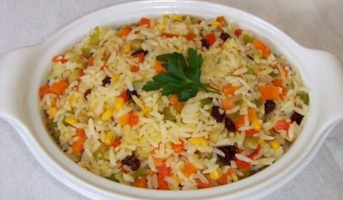 Arroz a grega tradicional