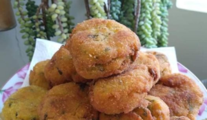 Nuggets vegano de milho e grão de bico