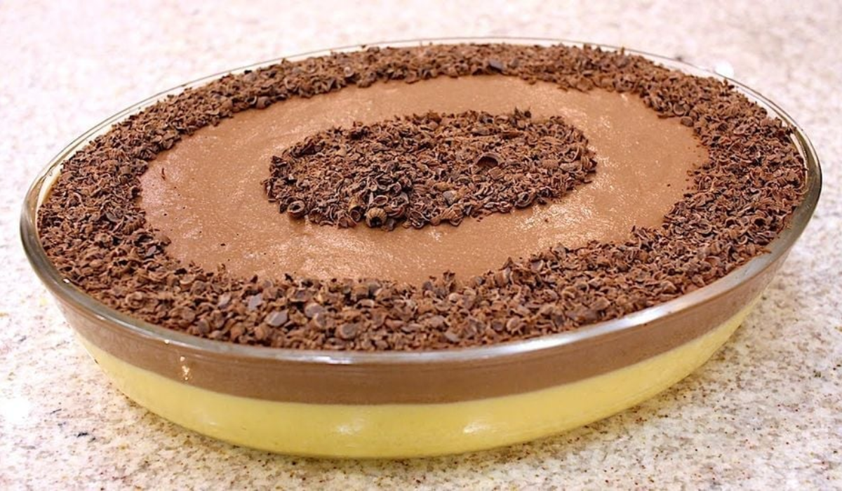 mousse de maracuja com chocolate