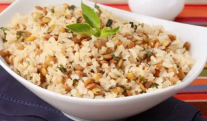 Arroz com lentilha