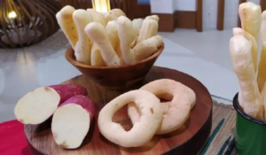 Biscoito de polvilho e batata doce