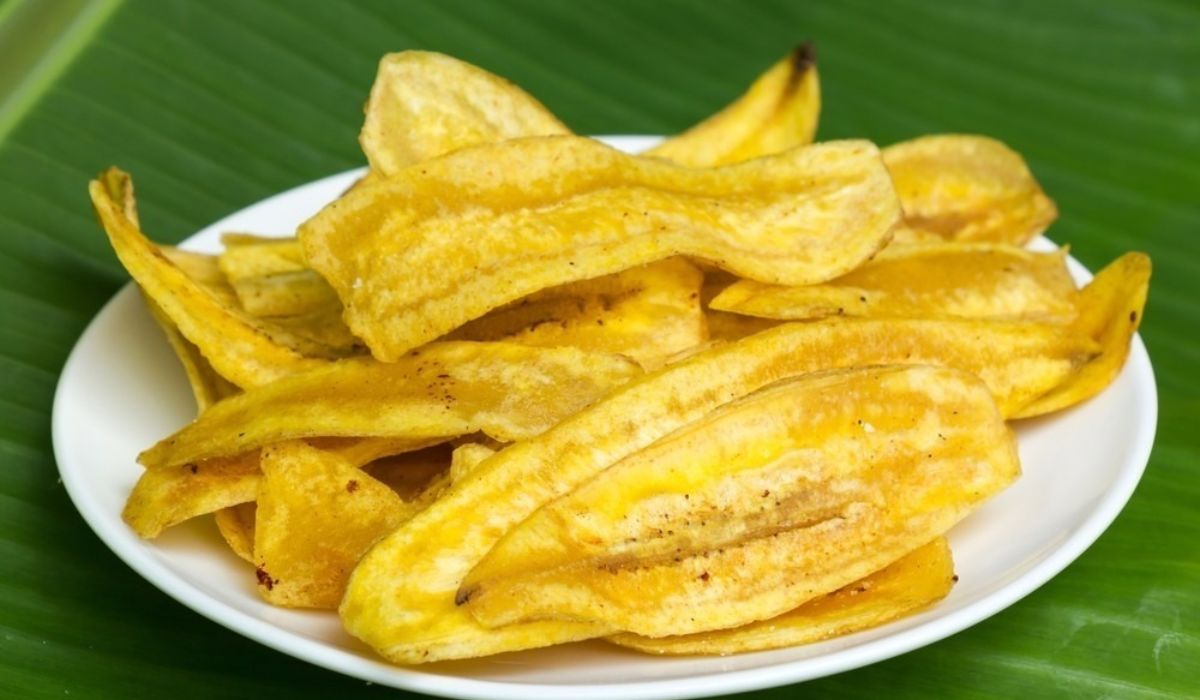 chips de banana da terra