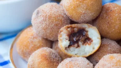 bolinho de chuva com chocolate