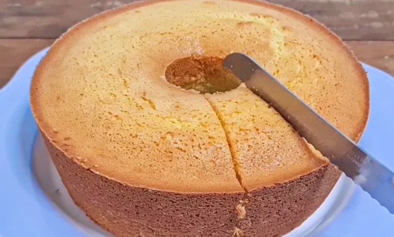 bolo de fubá com coco