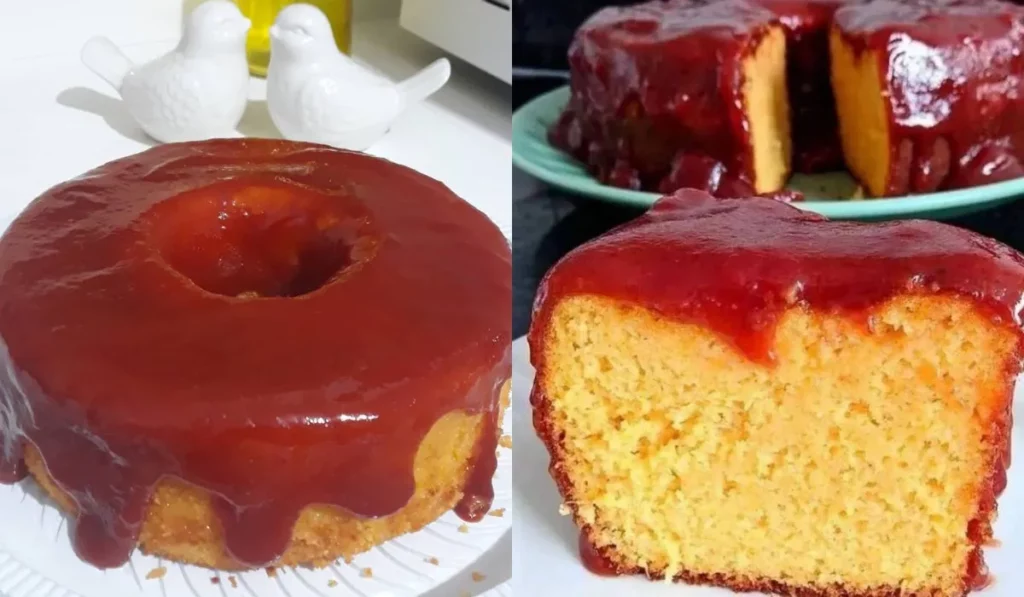 Bolo de milho com goiabada, opção perfeita para o café da tarde