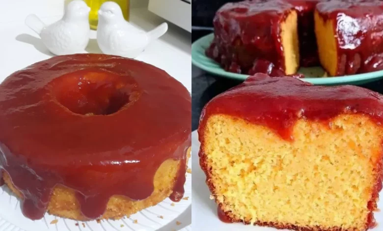 Bolo de milho com goiabada, opção perfeita para o café da tarde