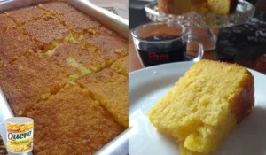 Bolo de milho cremoso recheado é uma deliciosa sobremesa para o dia das mães!