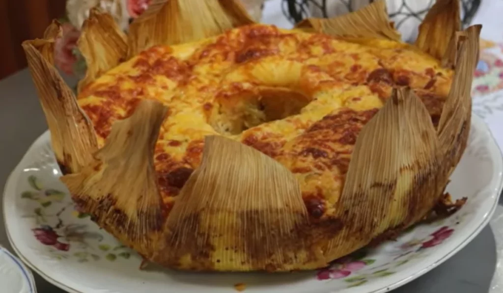 Bolo de milho salgado Foto Canal Bateu Tá Pronto