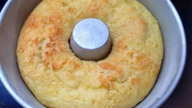 Bolo pão de queijo de liquidificador, pronto em 30 minutos