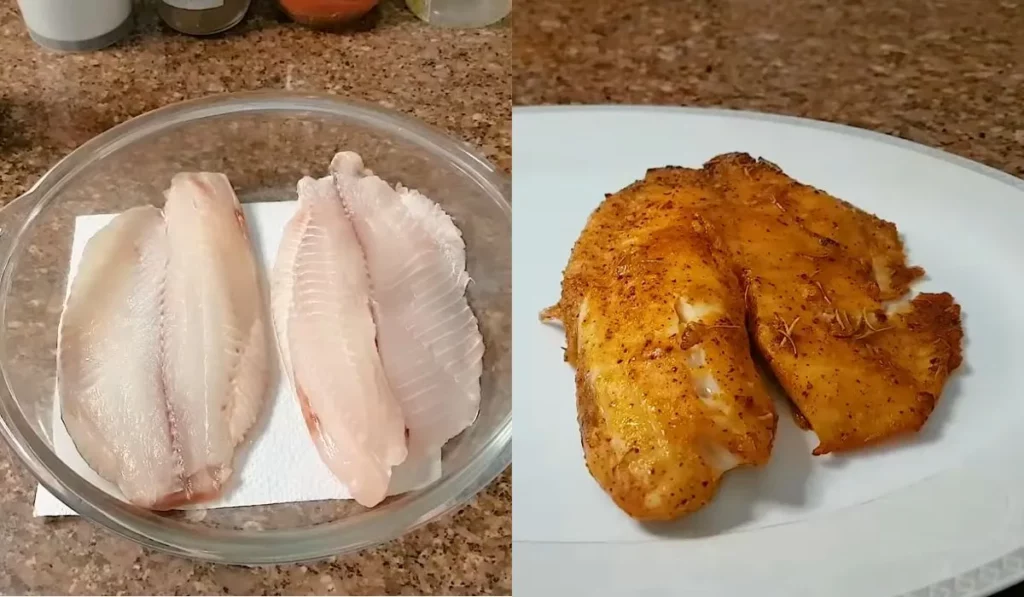 Filé de Tilápia na airfryer uma delicia e muito saudável