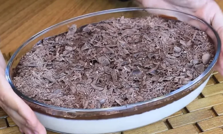 Mousse de limão com chocolate para o dia das mães