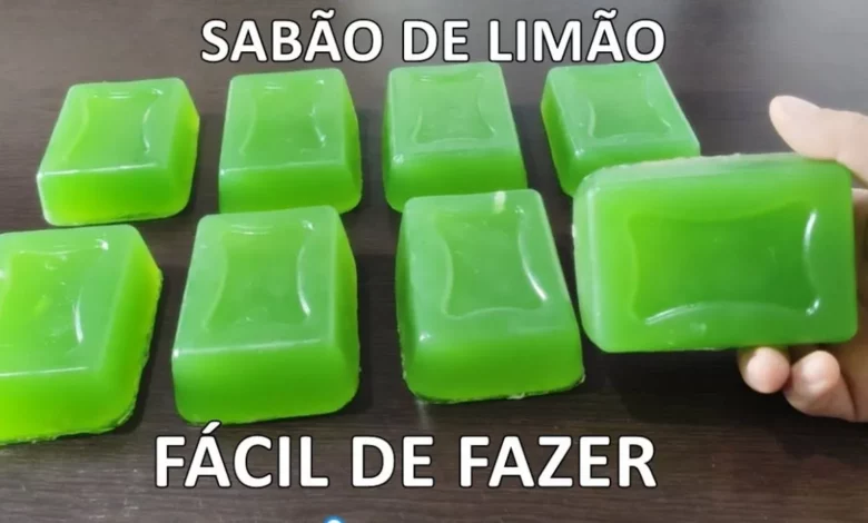 Sabão de limão caseiro