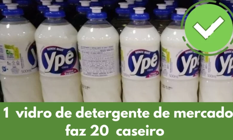 detergente caseiro