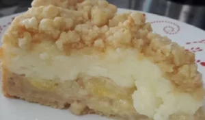 Receita de torta de banana cremosa