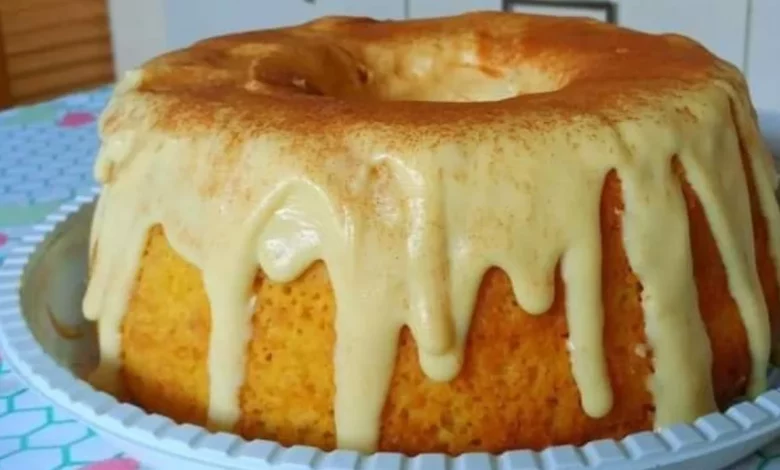 Bolo de milho com cobertura de brigadeiro de milho/Foto: reprodução da internet