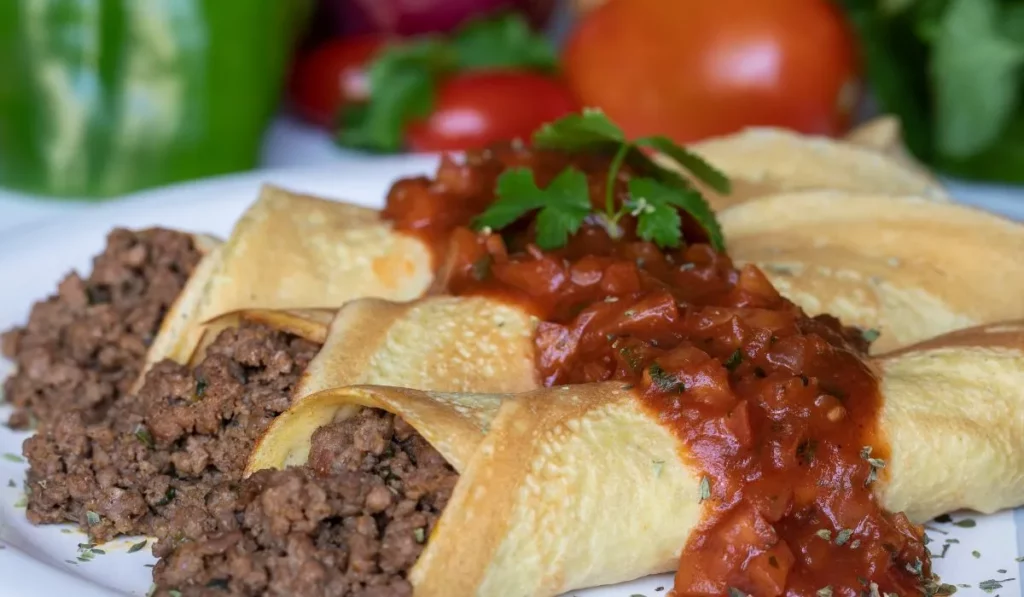 Panqueca de carne moída para o dia das mães