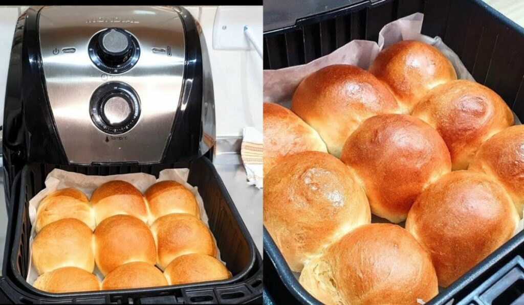 Pão na airfryer 