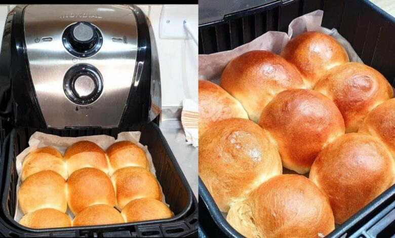 Pão na airfryer