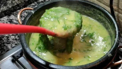 Sopa de fubá com couve Foto Cozinha da Li Oliveira