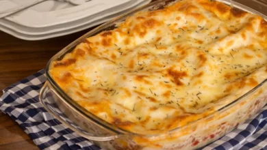 Lasanha de pão à bolonhesa