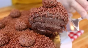 Bolo de brigadeiro gelado