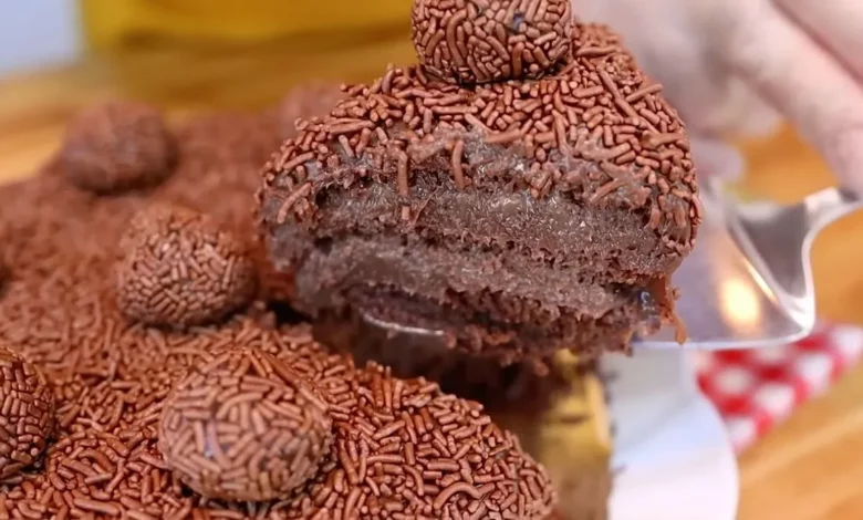 Bolo de brigadeiro gelado