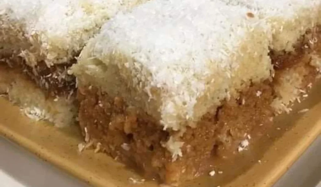 Bolo de doce de leite com coco Foto Reprodução da Internet (1)