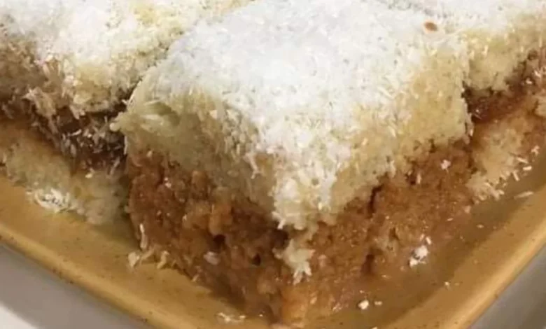 Bolo de doce de leite com coco Foto Reprodução da Internet (1)