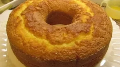 Bolo de fubá com laranja