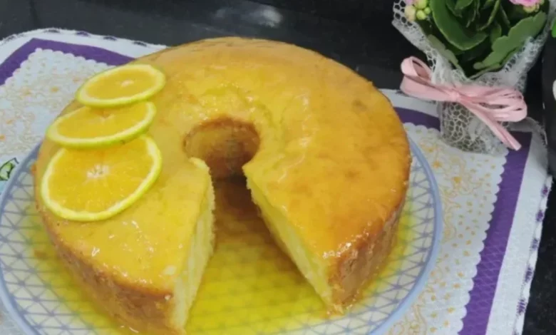 Bolo de laranja fofinho