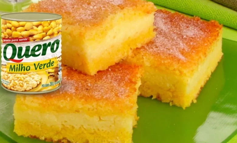 Bolo de milho de lata no liquidificador super fácil de fazer