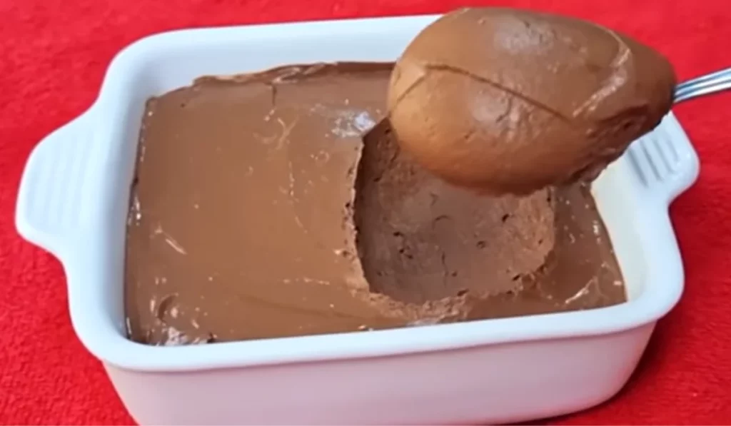 Mousse de chocolate sem açúcar 