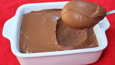 Mousse de chocolate sem açúcar