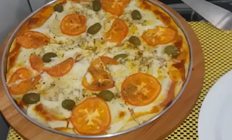 Pizza com massa de batata