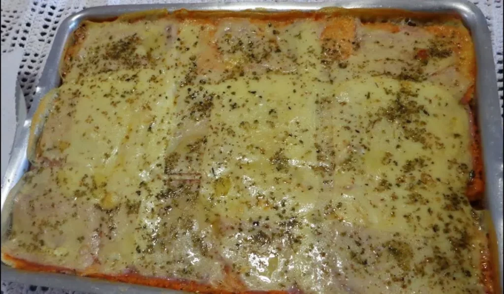 Pizza de pão de forma