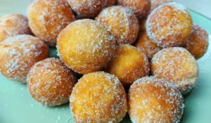 Receita de bolinho de chuva com leite condensado delicioso para lanche da tarde