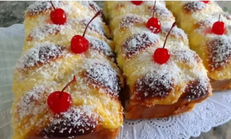 Rosca de creme igual da padaria / Foto: Canal Cozinhando com a Ly