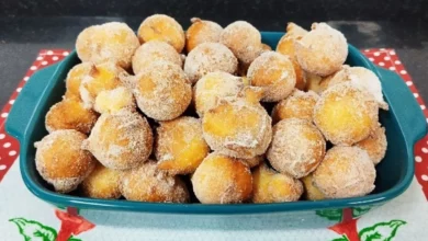 Bolinho de chuva sequinho por fora