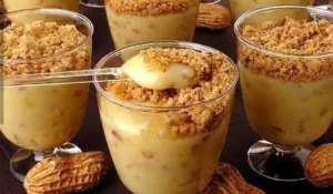 Sobremesa mousse de paçoca
