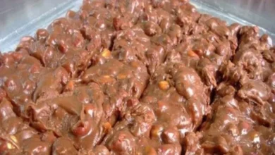 Pé de moleque de brigadeiro